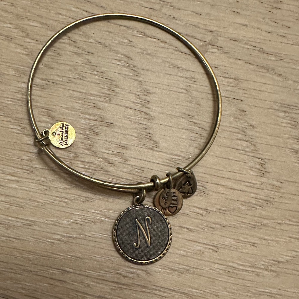Alex and Ani bracelet letter N